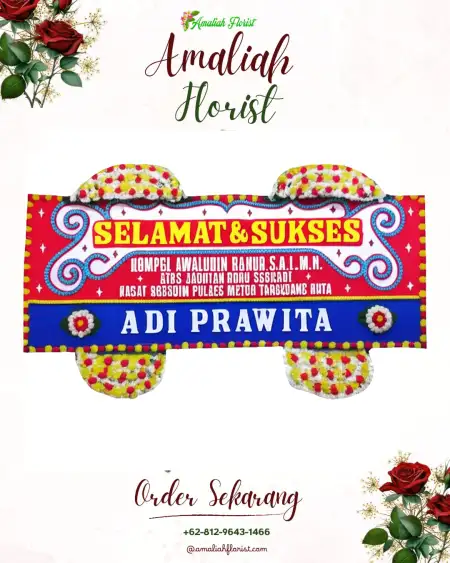 Papan Bunga Ucapan Selamat campaka